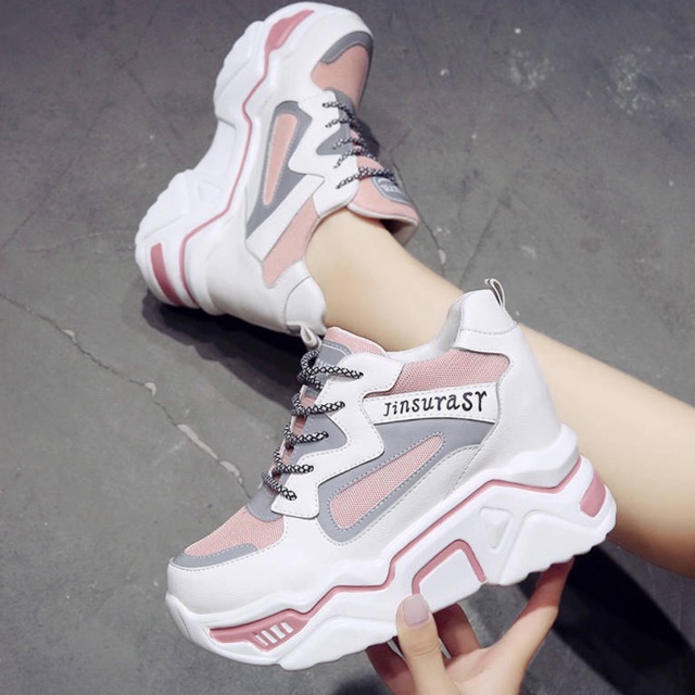 Sale!!! Mavis  รองเท้าผ้าใบผู้หญิง เสริมส้น 6.5ซม. M76