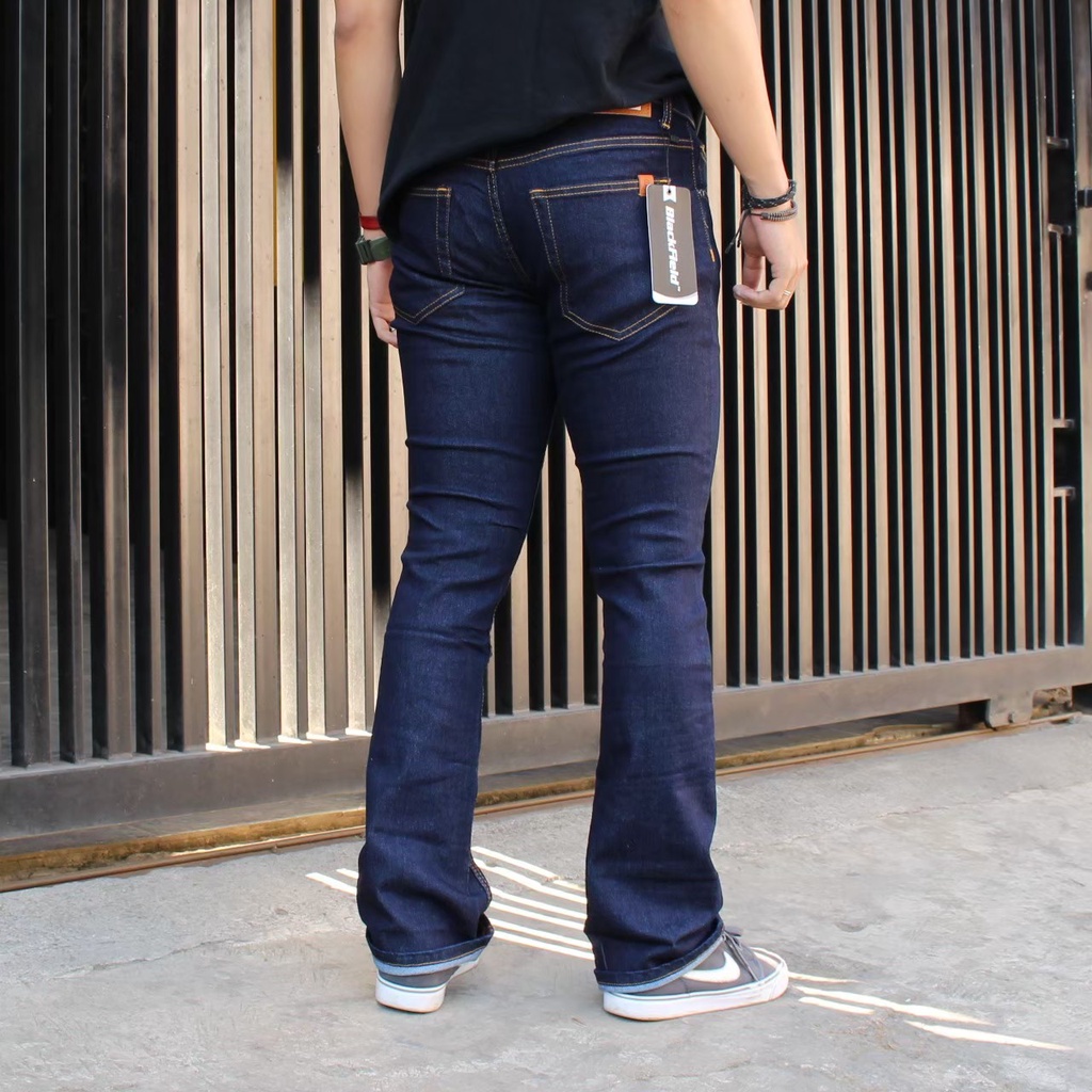 Original Blackfield Denim Mens Long Cutbray Jeans - กางเกงยีนส์ผู้ชาย Bootcut ใหม่ล่าสุด - กางเกง Cutbray ดั้งเดิม