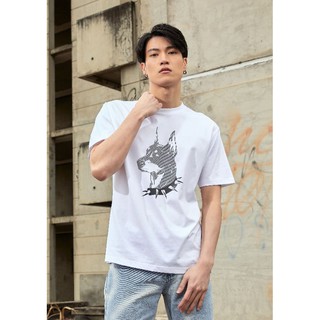 เสื้อยืด SNAZZY Doberman T-Shirt เสื้อยืดชาย เสื้อยืดคอกลม เสื้อสตรีท