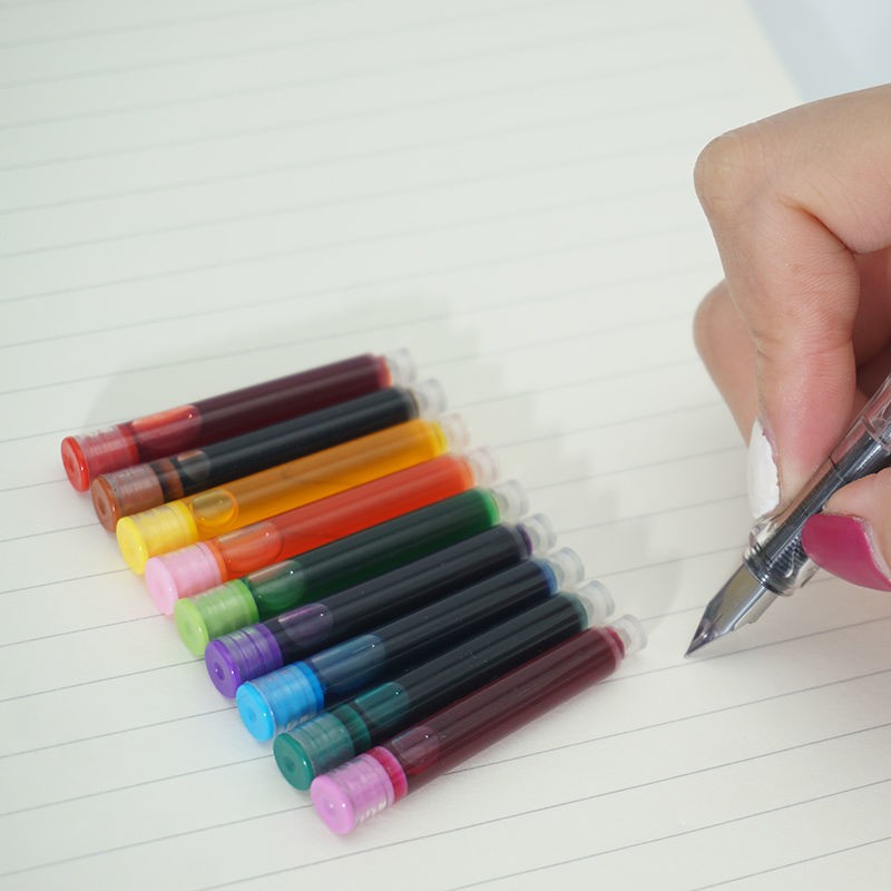 Ten - ปากกาหมึกแบบใช้แล้วทิ้งสีฟ้า / ดํา / แดง 0 . 34 มม .