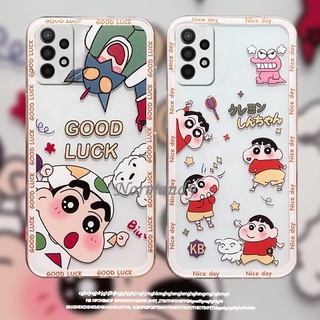 เคส Casing Samsung Galaxy A53 A73 A33 A23 A13 LTE A52S A52 A03 M23 S22 S21 + Ultra Plus FE 5G 4G Funny Cartoon Couples Transparent Handphone Case Softcase Full Camera Shockproof Cover เคสโทรศัพท์