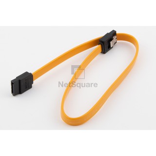 SATA 3.0 Cable สายซาต้า สีเหลือง หัวเหล็ก (6GB/s)