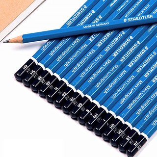 ดินสอเขียนแบบด้ามสีฟ้า STAEDTLER รุ่น 100 ความเข้ม 2H / 2B / EE (1 แท่ง)