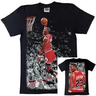 เสื้อยืดคอกลมเสื้อยืด MICHAEL JORDAN DUNKING ( THE ROXX )S-4XL