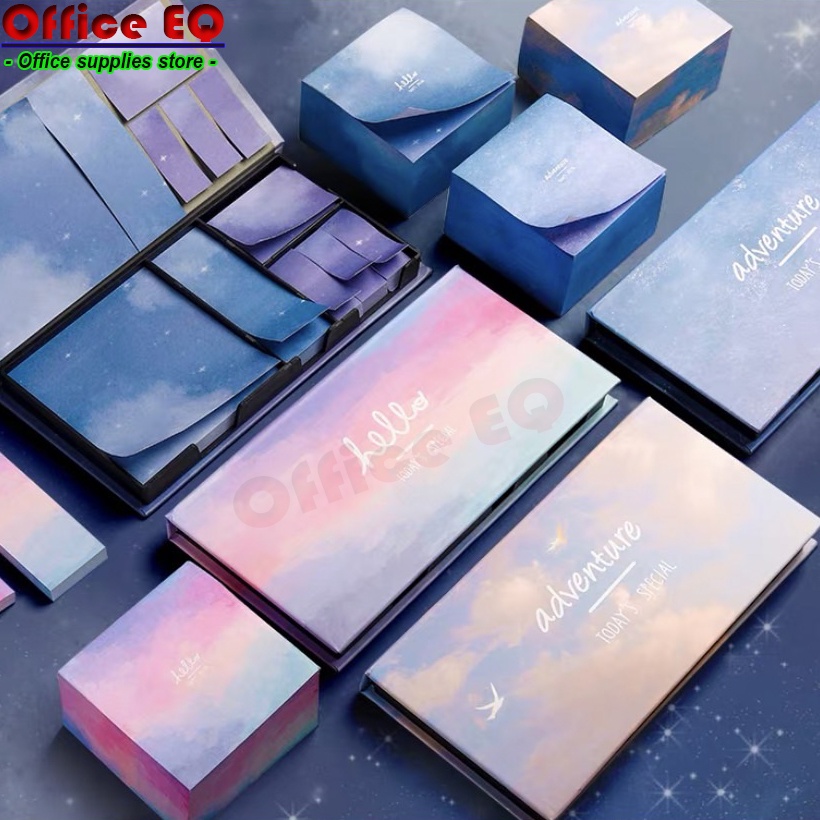 กระดาษโน้ต มีกาว กล่องกระดาษโน้ต 480 แผ่น Sticky note Notepad พร้อมส่ง