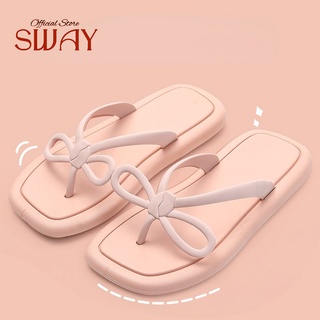 SWAY รองเท้า แตะ หญิง รองเทัาแตะหญิง รองเท้าใส่ในบ้าน พื้นนิ่ม กันลื่น สีแคนดี้ สําหรับสตรี ใหม่ล่าสุดรองเท้าแตะแบบหนีบผู้หญิง