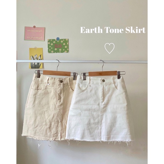 19JAN.STUDIO : EARTH TONE SKIRT มาแล้ววว✨กระโปรงสไตล์มินิมอล มีซับใน