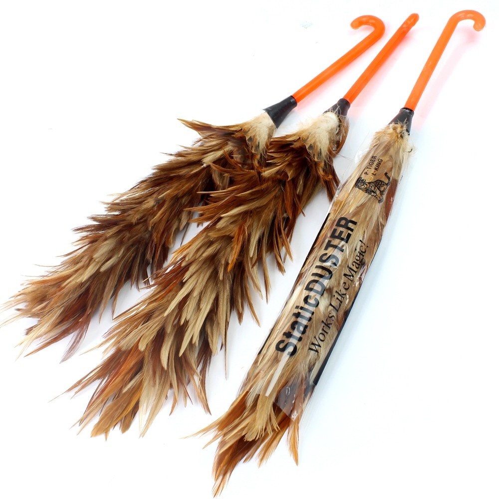 Telecorsa ไม้ขนไก่ ด้ามพลาสติก 40 CM. รุ่น Feather-duster-work-05a-June3