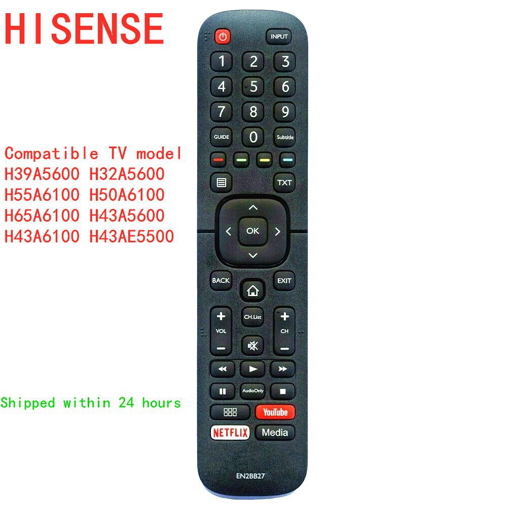 ใหม่ HISENSE EN2BB27H รีโมทคอนโทรลสําหรับสเปน LCD LED TV H39A5600 H32A5600 H55A6100 H50A6100 H65A610
