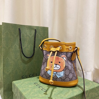 พรี GUCCI X KAI กระเป๋าสะพายไหล่ 660304​ กระเป๋าสะพายไหล่หนังแท้แบรนด์เนน กระเป๋า​เก็บ​โทรศัพท์​