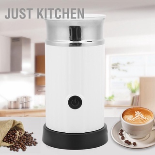 เครื่องตีฟองนม/Just Kitchen 240ml Full‑Automatic Electric Milk Frother Machine Tools EU Plug 220V‑240V White