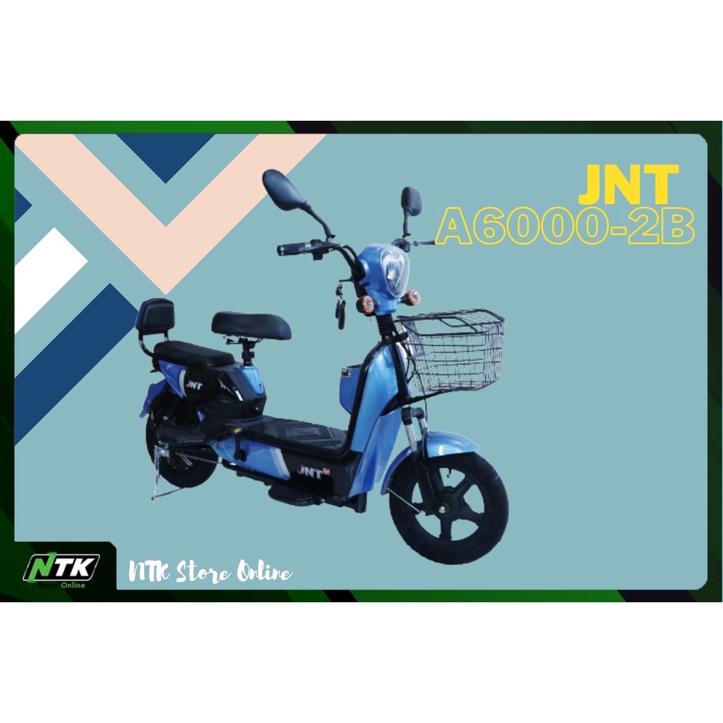 [พร้อมส่ง] จักรยานไฟฟ้า JNT รุ่น A6000-2B ประกอบแล้ว100% มีขาปั่น NTK E-Bike จักรยาน สกู๊ตเตอร์ มอเต