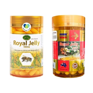 Natures King Royal Jelly Original นมผึ้ง ขนาด 120 แคปซูล (07665) / Costar Royal Jelly นมผึ้ง ขนาด 120 แคปซูล (19726)