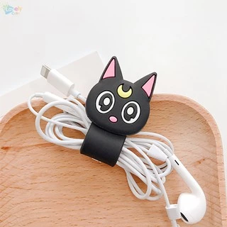 Fast Ship การ์ตูนสายไฟตัวป้องกันสายเคเบิลสายเคเบิล Organizer Charger Protector Cable Winder สําหรับสายชาร์จ/สายหูฟัง