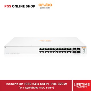 สวิตช์ Aruba Instant On Switch 1930 (JL684A) 24G 4SFP+ POE 370W (24x10/100/1000 PoE+, 4 SFP+)