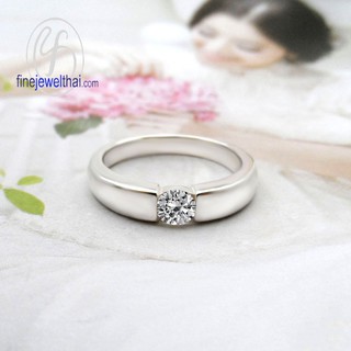 Finejewelthai-แหวนเพชร-CZ-แหวนเงินแท้-เงินแท้925-R1013cz