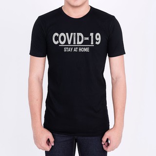 เสื้อยืดแขนสั้นรุ่น COVID-19 ทรง Unisex