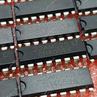 1ชิ้น IC เบอร์ 4051 CD4051 Multiplexer/Demultiplexer  ไอซี มัลติเพล็กเซอร์