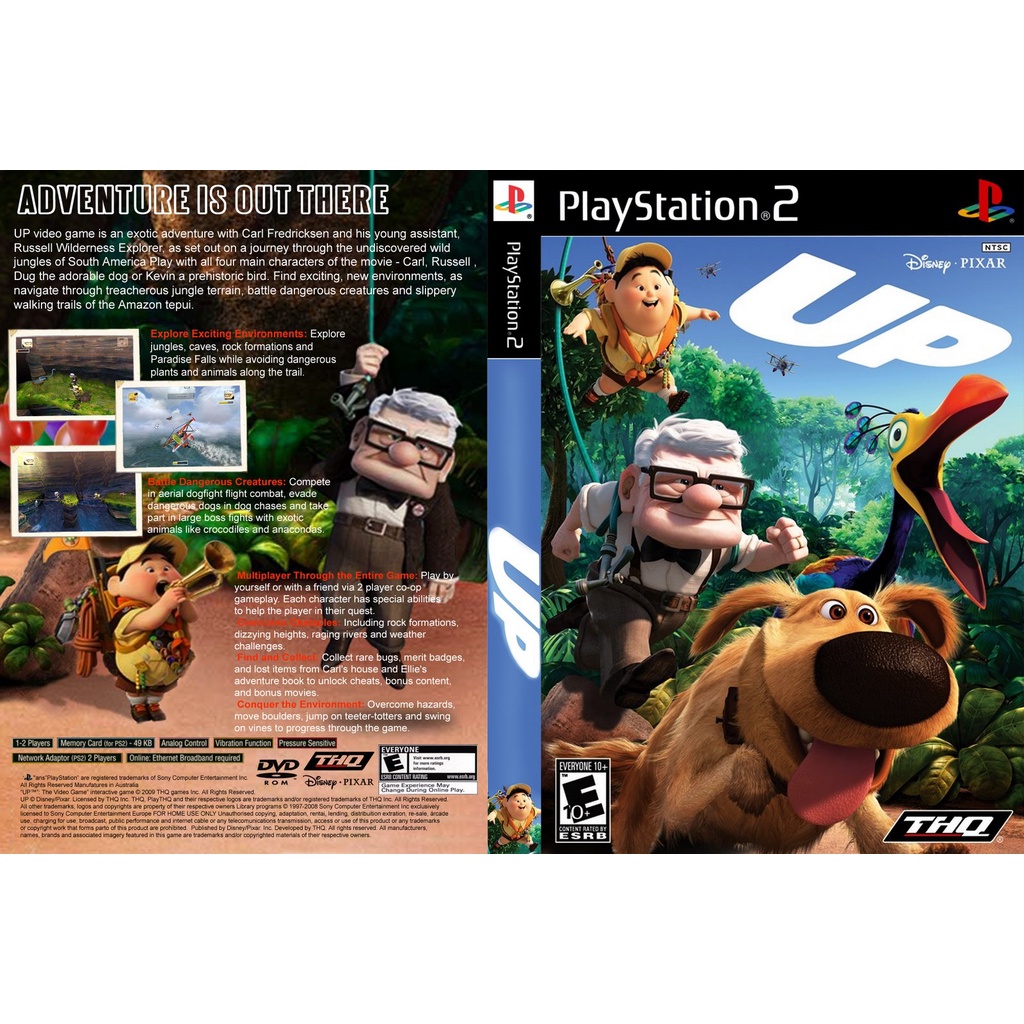แผ่นเกมส์ PS2 Disney Pixar's Up   คุณภาพ ส่งไว (DVD)