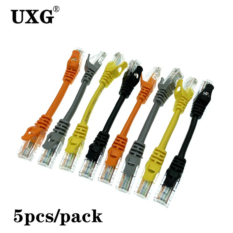 10 ซม.15 ซม.30 ซม.50 ซม. CAT5e Ethernet UTP เครือข่ายชายชายสาย Gigabit Patch สาย RJ45 Twisted คู่ Gi