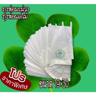 ถุงห่อมะม่วง ถุงห่อผลไม้ ขนาด19×30 แพคละ100ใบ