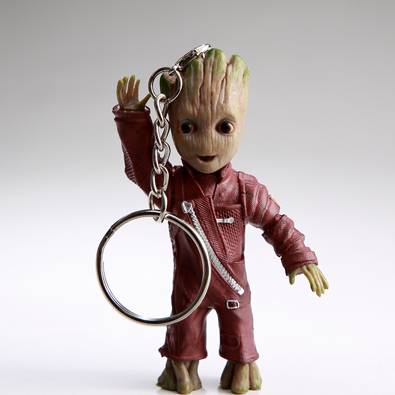 พวงกุญแจต้นไม้ 3D Groot