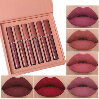 1Pc Sexy  Long Lasting Waterproof Ultra Matte Nude Liquid Lipstick Moisturizer Lip Glosses Beauty Makeup Cosmetics