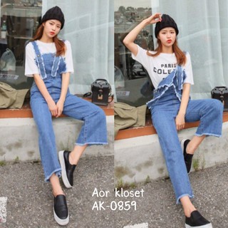 👒new in today👒  พร้อมส่งจ้าา  made in korea denim overall pants