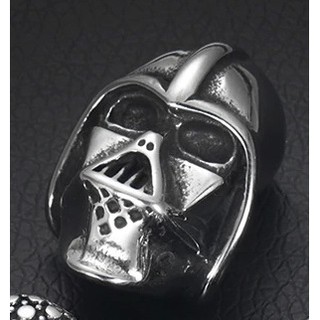 หัวเครื่องประดับ หัวสร้อย, titanium stainless steel, Darth Vader magnetic clasp รู 8mm (รูไม่ทะลุข้างในเป็นแม่เหล็ก) DIY