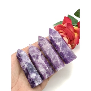 1Pc Natural Lepidolite Point/ Top High Quality/ Luck Transformation And Calming Stone/ Home Decoration and Collection.