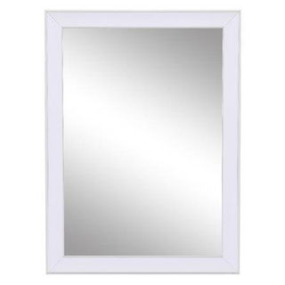 Plain Mirrors กระจกเงาตกแต่ง MOYA 2207-WH 60x80 ซม. กระจกใสไม่หลอกตา