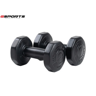 GSports ดัมเบลพลาสติกสีดำ 1 kg แพ็คคู่ Dumbbell Black 1 kg x 2 รุ่น DB1-B x 2