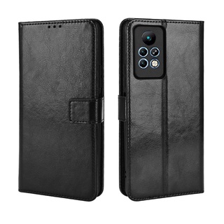 Infinix Note 11S เคส Phone Holder Stand Case Infinix Note 11S 11 Pro 10 Note 8 เคสฝาพับ Wallet PU Leather Back Cover