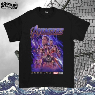 เสื้อยืด พิมพ์ลายภาพยนตร์ Marvel Avenger End Game สําหรับผู้ชายS-5XL