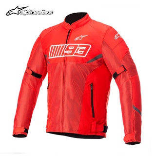 Alpinestars เสื้อแจ็กเก็ต ผ้าตาข่าย ระบายอากาศ กันตก เหมาะกับฤดูร้อน สําหรับขี่รถจักรยานยนต์ MM93