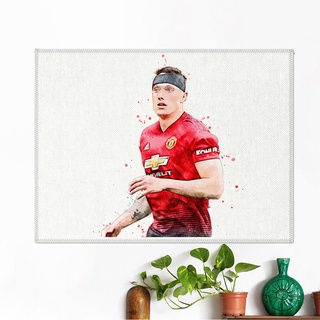 โปสเตอร์ ผ้าแคนวาส Phil Jones Manchester United ฟิล โจนส์ นักฟุตบอล แมนยู แมนเชสเตอร์ยูไนเต็ด