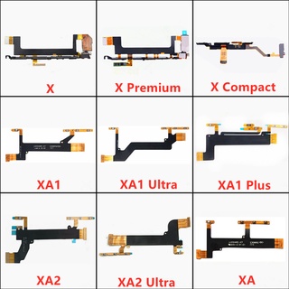 ปุ่มกดเปิด ปิด ปุ่มปรับระดับเสียง ด้านข้าง สายเคเบิลอ่อน สําหรับ Sony Xperia X XA XA1 XA2 XA3 1 2 3 Ultra Compact Premium Plus