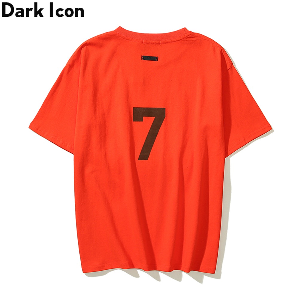 เสื้อยืดผู้ เสื้อยืดผ้าฝ้าย พิมพ์ลาย Dark Icon FOG FEAR OF GOD หมายเลข 7 7 แฟชั่นฤดูร้อน สําหรับผู้ชาย และผู้หญิง S-5XL