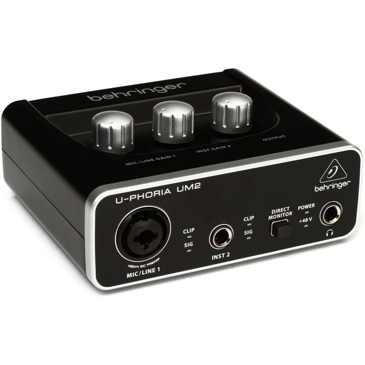 Behringer U-PHORIA UM2 2×2 USB Audio Interface