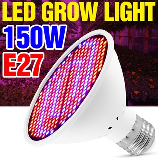 E27 โคมไฟสเปกตรัมเต็มรูปแบบ 220V LED หลอดไฟการเจริญเติบโตของรังสียูวี สําหรับปลูกพืชในร่ม Vegs ระบบไฮโดรโปนิก เต็นท์กล่องปลูกพืชในร่ม