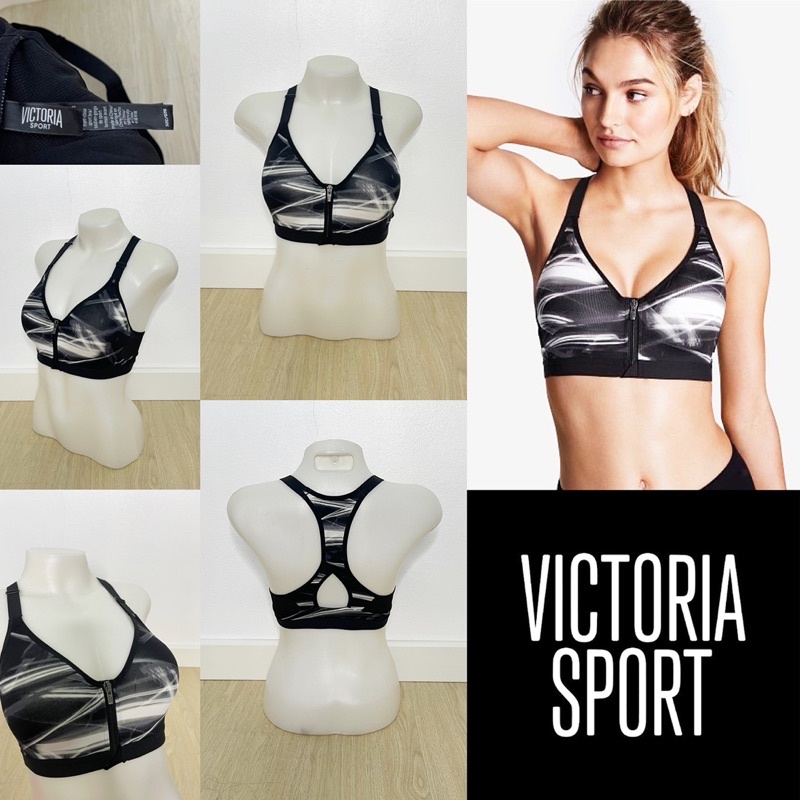 💗Victoria’s Secret  รุ่น incredible zip font  bra 🔥 Size 32C/D70 มือสอง แบรนด์แท้ 💯