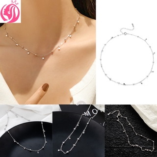 【xijing3】cod Temperament Tassel Necklace Niche Design Necklace Female Short Clavicle Chain 1pcs