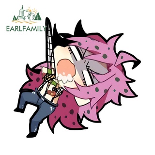 Earlfamily สติกเกอร์กันแดด ลายการ์ตูน JOJO 13 ซม. x 12.3 ซม. สําหรับตกแต่งรถยนต์ แล็ปท็อป