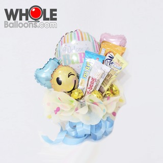 Wholeballoons-ลูกโป่ง DIY Baby ขนม  001 ลูกโป่งตกแต่งจัดช่อลูกโป่งพร้อมขนม