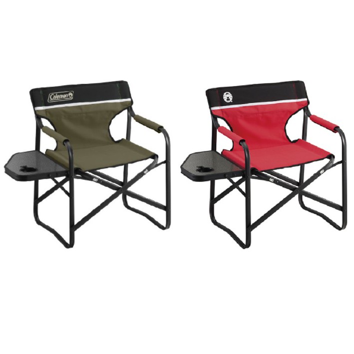 เก้าอี้ Coleman japan Side Table deck Chair (สีOlive/สีRed)