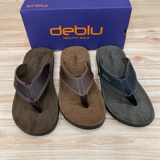 Deblu รุ่นM 7805 รองเท้าแตะหนีบ เพื่อสุขภาพ (39-45) สีดำ/แทน/น้ำตาล ยออ