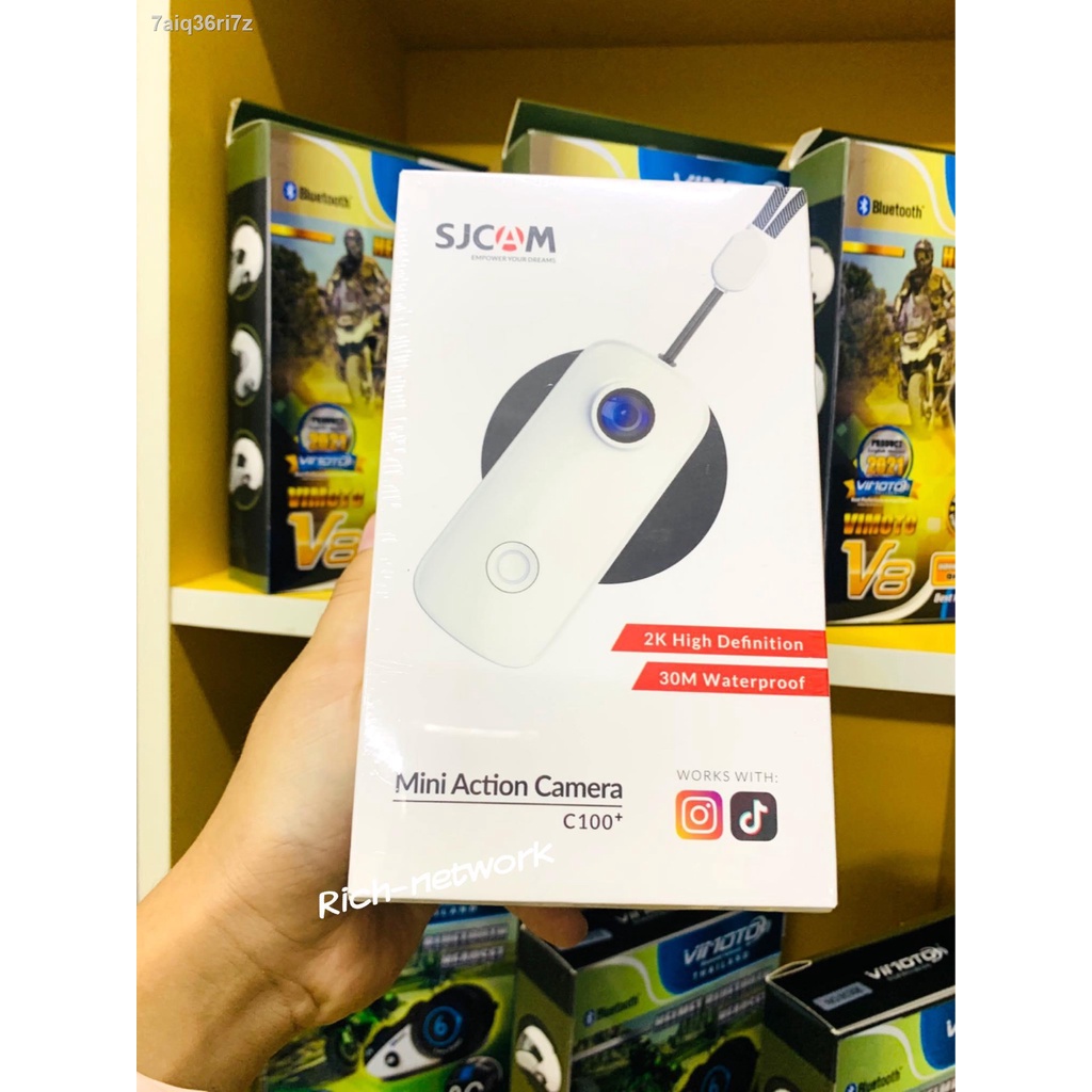 SJCAM C100 + Miniกล้องขนาดจิ๋ว2K 30FPS H.265 12MP 2.4GHz WiFi 30Mกันน้ำAnti-Shakeกีฬากล้องDV C100 + 