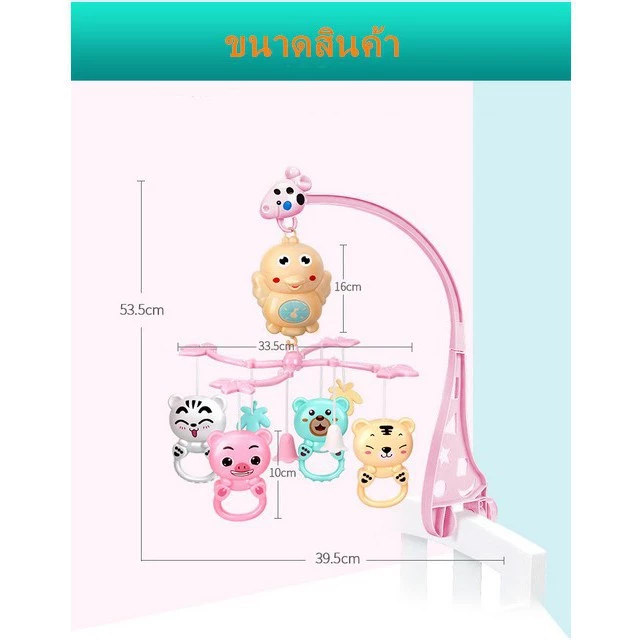New‼️ โมบายดนตรี กล่อมนอนพร้อมรีโมทย์ มีเพลงหลากหลาย ตัวนกเปลี่ยนสีได้ พร้อมส่ง