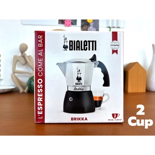 Bialetti Moka Pot Brikka 2 cups หม้อต้มกาแฟ บริกก้า ขนาด 2 ถ้วย เบียเล็ตติ้ (0038) โมกาพอต โมกาพอท