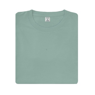 nibbana เสื้อยืดคอกลมผ้า cotton 100% สีตานกเป็ดน้ำ